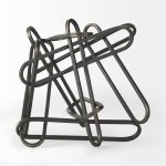 Henderson 12.2L x 9.1W x 9.1H Black Metal Paperclip Decorative Object
