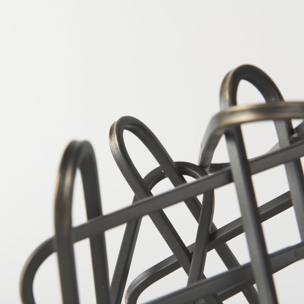 Henderson 12.2L x 9.1W x 9.1H Black Metal Paperclip Decorative Object 8