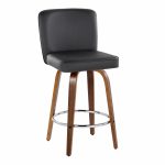 Henry 26 Walnut and Black Contemporary Counter Stools (Set of 2) 17 Henry 26 Walnut and Black Contemporary Counter Stools (Set of 2)