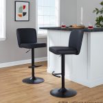 Henry Black Faux Leather Contemporary Adjustable Swivel Barstool (Set of 2) 15 Henry Black Faux Leather Contemporary Adjustable Swivel Barstool (Set of 2)