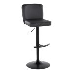 Henry Black Faux Leather Contemporary Adjustable Swivel Barstool (Set of 2) 17 Henry Black Faux Leather Contemporary Adjustable Swivel Barstool (Set of 2)