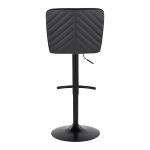 Henry Black Faux Leather Contemporary Adjustable Swivel Barstool (Set of 2) 20 Henry Black Faux Leather Contemporary Adjustable Swivel Barstool (Set of 2)