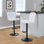 Henry Black Metal White Contemporary Swivel Barstool (Set of 2) 13 Henry Black Metal White Contemporary Swivel Barstool (Set of 2)