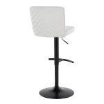 Henry Black Metal White Contemporary Swivel Barstool (Set of 2) 19 Henry Black Metal White Contemporary Swivel Barstool (Set of 2)