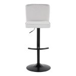 Henry Black Metal White Contemporary Swivel Barstool (Set of 2) 21 Henry Black Metal White Contemporary Swivel Barstool (Set of 2)