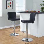 Henry Chrome Black Faux Leather Contemporary Adjustable Barstool (Set of 2) 11 Henry Chrome Black Faux Leather Contemporary Adjustable Barstool (Set of 2)