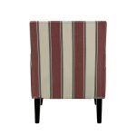 Herrera Red Pattern Birch Wood Nailhead Trim Accent Armchair 9 Herrera Red Pattern Birch Wood Nailhead Trim Accent Armchair
