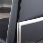High Back Fuji Contemporary Black Faux Leather Dining Chairs (Set of 2) 16 High Back Fuji Contemporary Black Faux Leather Dining Chairs (Set of 2)