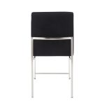 High Back Fuji Contemporary Black Velvet Dining Chairs (Set of 2) 20 High Back Fuji Contemporary Black Velvet Dining Chairs (Set of 2)
