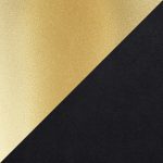 High Back Fuji Gold and Black Velvet Contemporary Chairs (Set of 2) 22 High Back Fuji Gold and Black Velvet Contemporary Chairs (Set of 2)