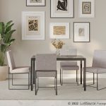 High Back LumiSource Fuji Black Light Grey Dining Chairs (Set of 2) 15 High Back LumiSource Fuji Black Light Grey Dining Chairs (Set of 2)
