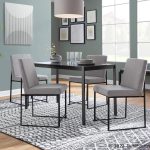 High Back LumiSource Fuji Black Light Grey Dining Chairs (Set of 2) 14 High Back LumiSource Fuji Black Light Grey Dining Chairs (Set of 2)