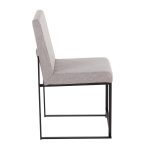 High Back LumiSource Fuji Black Light Grey Dining Chairs (Set of 2) 19 High Back LumiSource Fuji Black Light Grey Dining Chairs (Set of 2)