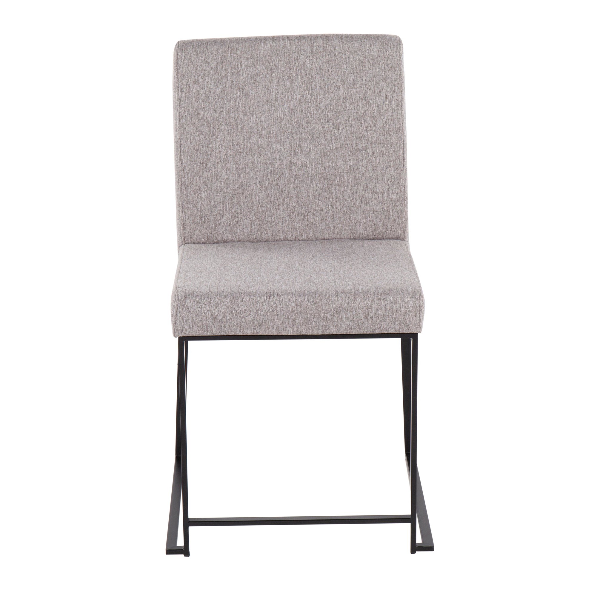 High Back LumiSource Fuji Black Light Grey Dining Chairs (Set of 2) 9 High Back LumiSource Fuji Black Light Grey Dining Chairs (Set of 2) - Image 9