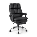 Ergonomic Swivel Office Chair with Footrest and Adjustable Height