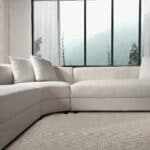 Cream Boucle Japandi L-Shaped Corner Sofa Sectional