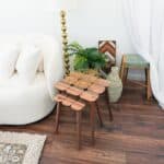 Brown Mid-Century Modern Wood Nesting Tables (Set of 3) 7 Brown Mid-Century Modern Wood Nesting Tables (Set of 3)