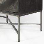 Hogarth I Dark Brown Solid Wood TV Stand Media Console with Storage, TV up to 81"