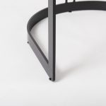 Hollyfield II Gray Fabric Seat W/ Gray Metal Base Bar Stool