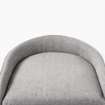 Hollyfield II Gray Fabric Seat W/ Gray Metal Base Counter Stool