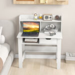 Home Office Desk with Hutch, Charging Ports, Drawer, and Shelves 9 Home Office Desk with Hutch, Charging Ports, Drawer, and Shelves