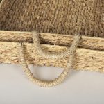 Hona Set of 2 Large Recatangular Nesting Water Hyacinth Trays