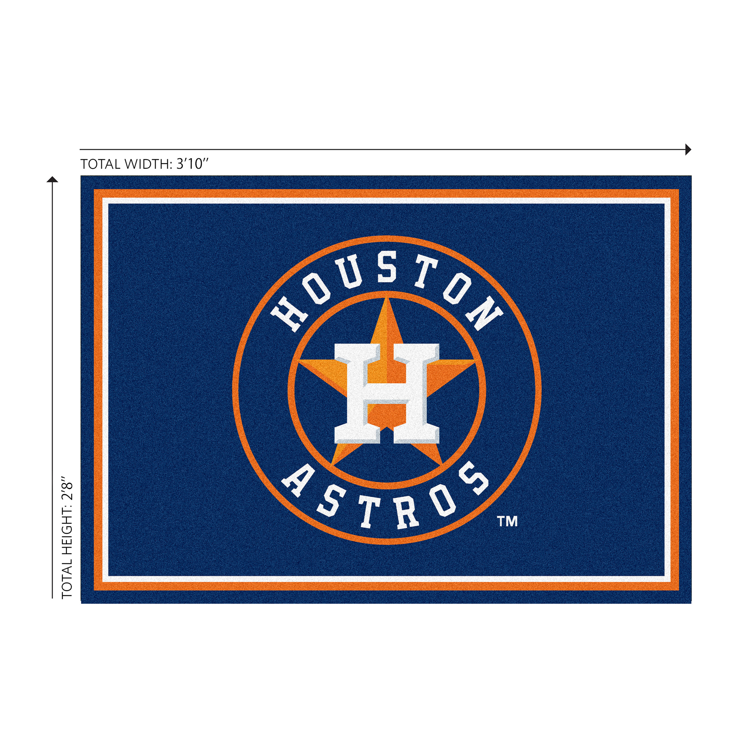 Houston Astros 3x4 Spirit Area Rug Officially Licensed MLB 1 Houston Astros 3x4 Spirit Area Rug Officially Licensed MLB