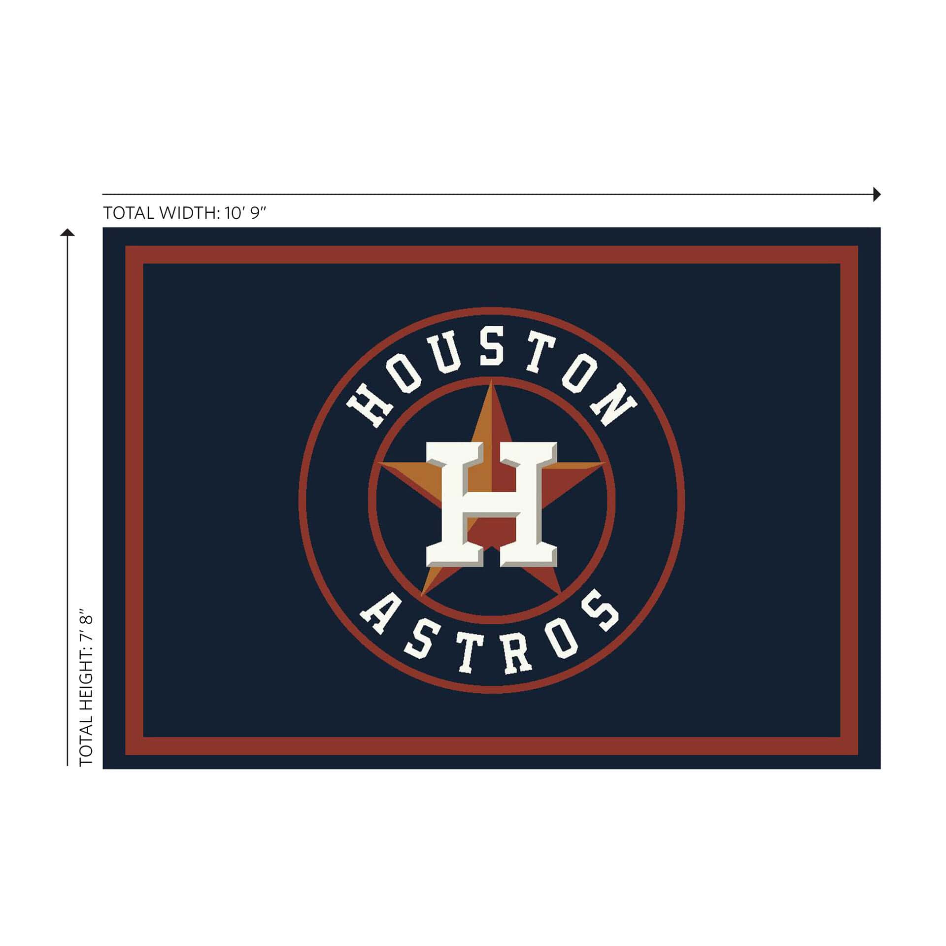 Houston Astros 8x11 Spirit Rug Officially Licensed MLB 3 Houston Astros 8x11 Spirit Rug Officially Licensed MLB - Image 3