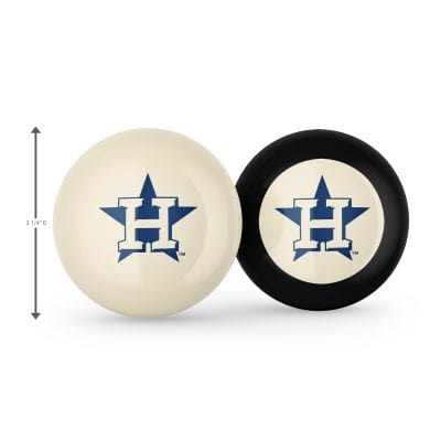Houston Astros Logo Cue Ball and 8 Ball
