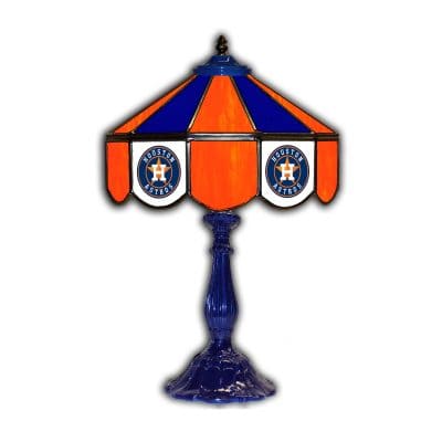 Houston Astros Tiffany Style Glass Table Lamp 21 Inch