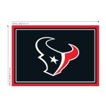 Houston Texans 4x6 Officially Licensed Premium Spirit Area Rug