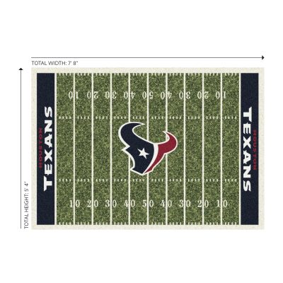 Houston Texans 6x8 Homefield Football Field Area Rug