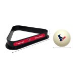 Houston Texans Billiard Cue Ball and Triangle Set