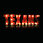 Houston Texans Lighted Recycled Metal Wordmark Sign