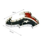 Houston Texans Recycled Metal Lighted NFL Logo Sign