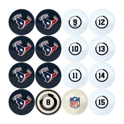 Houston Texans Regulation Billiard Ball Set