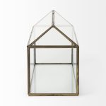 Hutt 16L x 6W x 9H Gold Glass Terrarium Box