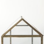Hutt 16L x 6W x 9H Gold Glass Terrarium Box