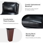 Hyde Genuine Leather Mid-Century Modern Wingback Nailhead Trim Recliner 10 Hyde Genuine Leather Mid-Century Modern Wingback Nailhead Trim Recliner