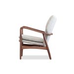 INGRID Lounge Chair Walnut Ash Frame Ribbed Fabric 8 INGRID Lounge Chair Walnut Ash Frame Ribbed Fabric