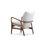 INGRID Lounge Chair Walnut Ash Frame Ribbed Fabric 9 INGRID Lounge Chair Walnut Ash Frame Ribbed Fabric