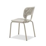 ISCHIA Taupe Stackable Indoor Outdoor Dining Chairs 9 ISCHIA Taupe Stackable Indoor Outdoor Dining Chairs