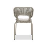 ISCHIA Taupe Stackable Indoor Outdoor Dining Chairs 11 ISCHIA Taupe Stackable Indoor Outdoor Dining Chairs