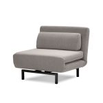 ISO Driftwood Swivel Chair Bed with Black Legs 6 ISO Driftwood Swivel Chair Bed with Black Legs