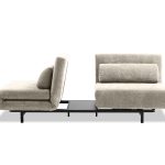 ISO Driftwood Swivel Sofa Bed Black Legs