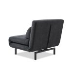 ISO Dusk Swivel Chair Bed Lounger Black Legs 9 ISO Dusk Swivel Chair Bed Lounger Black Legs