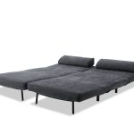 ISO Swivel Tweed Sofa Bed with Black Legs