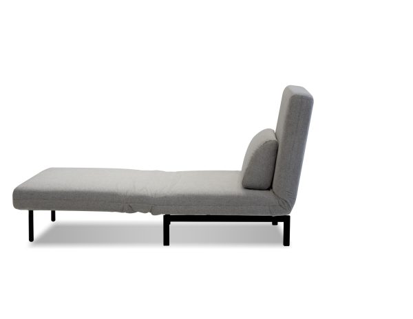 ISO Tweed Swivel Chair Bed Black Legs 5