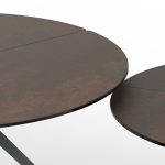 ISOLA Oxide Brown Italian Ceramic Low Coffee Table