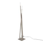 Icicle Contemporary Brushed Nickel Frosted Glass Floor Lamp 24 Icicle Contemporary Brushed Nickel Frosted Glass Floor Lamp